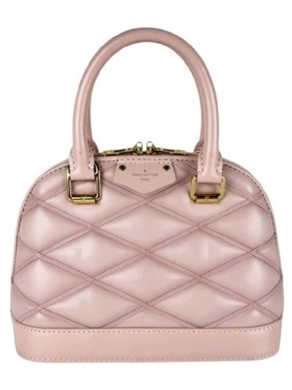 Auth LOUIS VUITTON Malletage Alma BB Handbag Shoulder Bag Pink M24453 - z11078